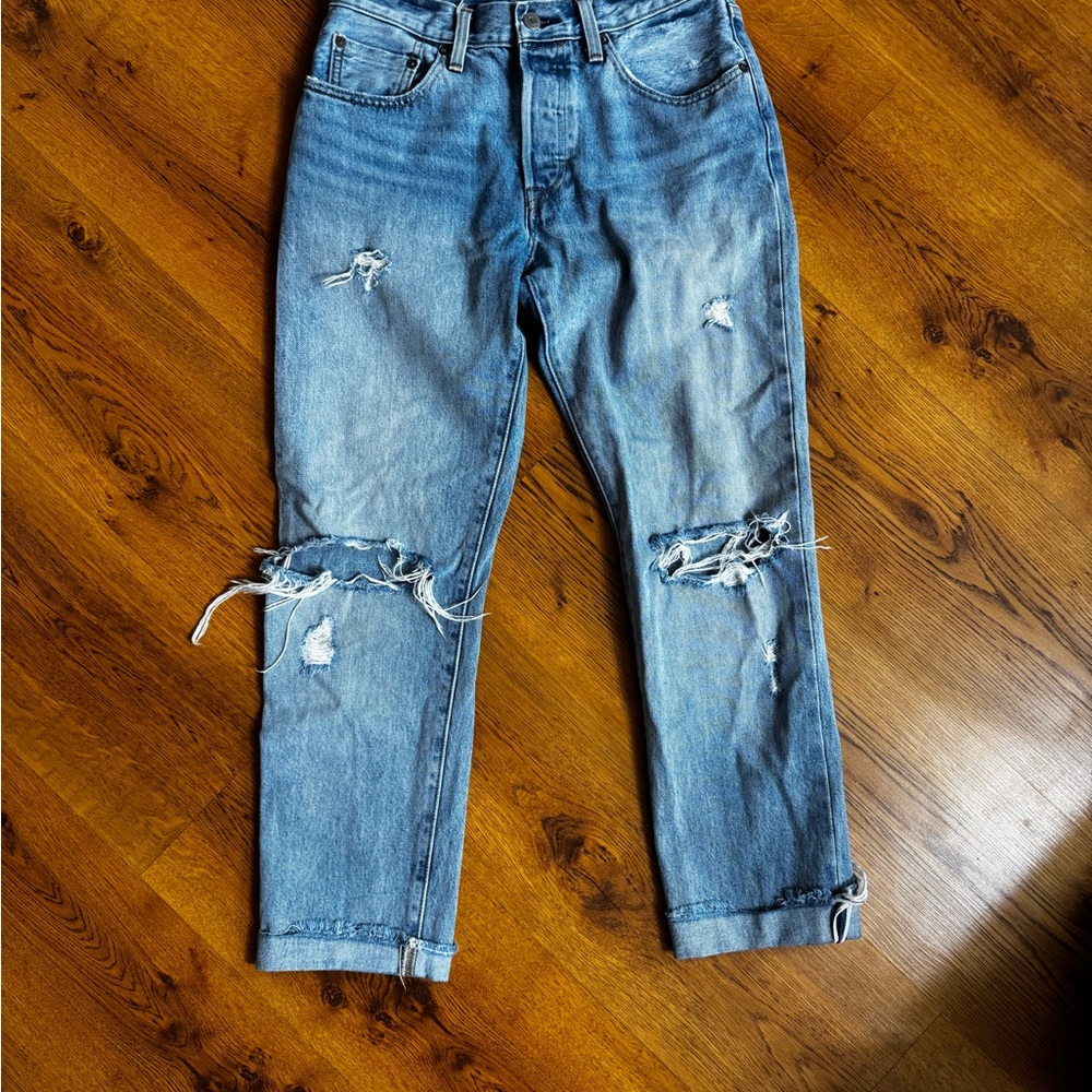 Levi’s 501 Skinny Jeans W26 L28 Button Fly